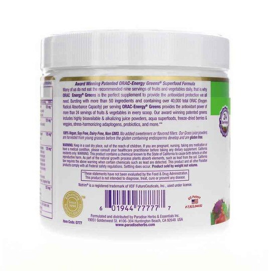 ORAC Energy Greens, PHE